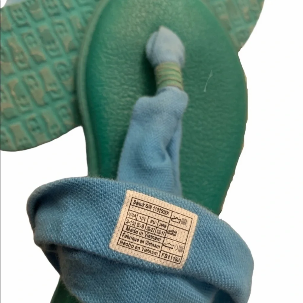Sanuk Kid's Lil Yoga Sling 2 Sandals in Alaska Blue Size 9/10